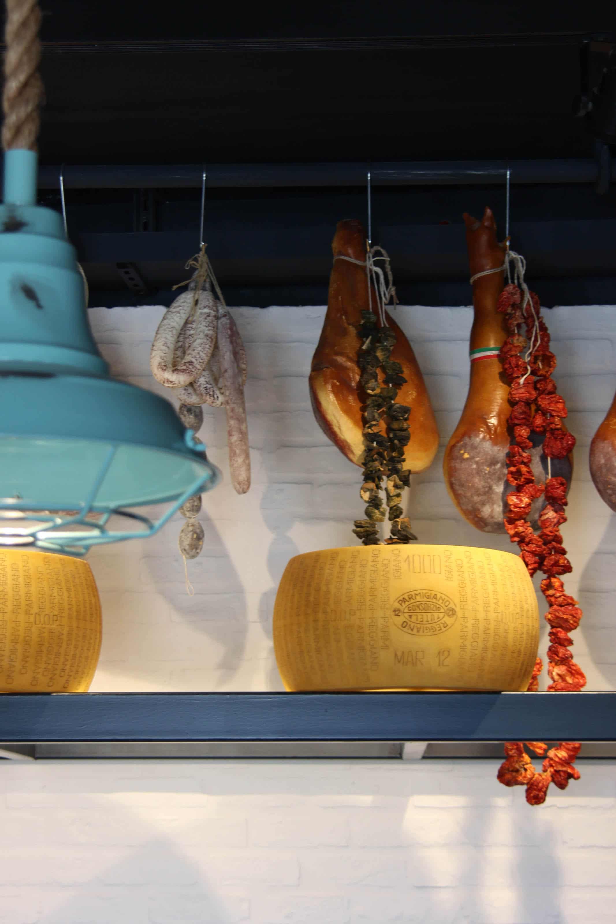 Delicatessen in Mykonos, Italian cheese